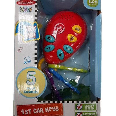 INFUNBEBE Igračka Za Bebe Ključevi sa zvukom 12M+ 
