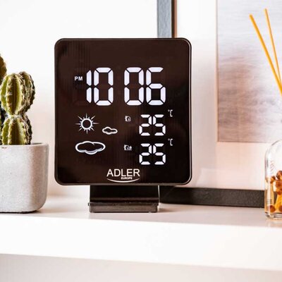 Kućna meteo stanica sa funkcijom časovnika sa alarmom Adler AD1176