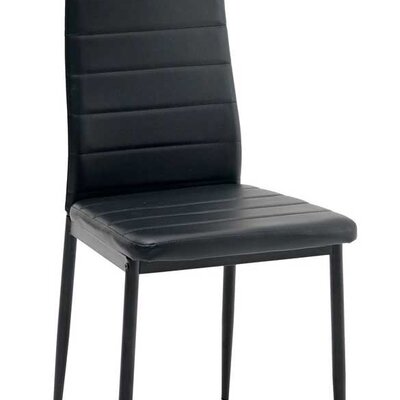 Trpezarijska stolica Devon veštačka koža crna