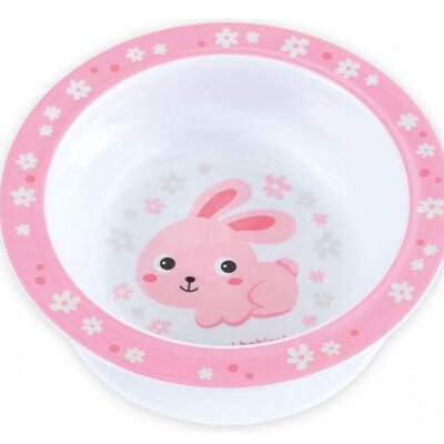 Canpol baby činija Melamin sa prijanjajućim dnom - roze