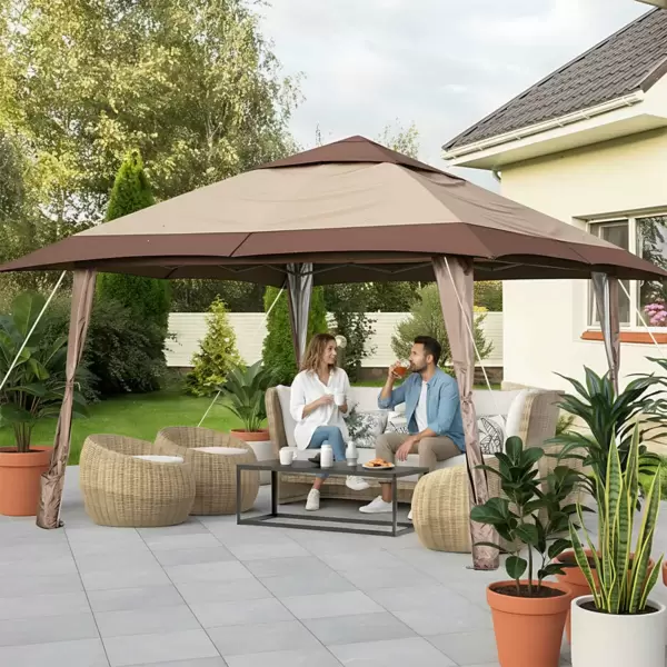 UPF 50 plus Sklopivi POPUP Gazebo 4 x 4 m podesive visine