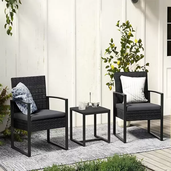 Ratan Set Za Terasu Maputo - 2 Fotelje i Stočić 